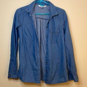 Small denim button down